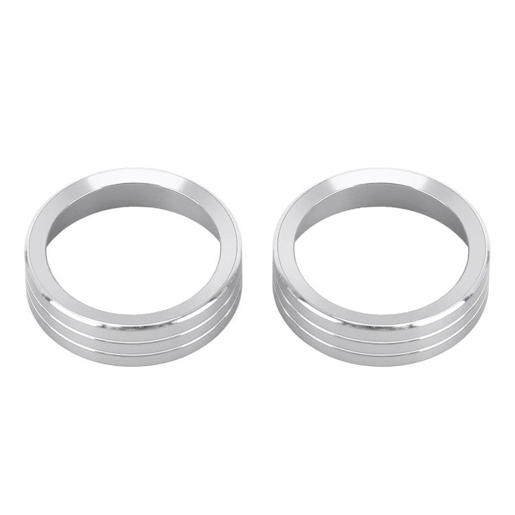2 PCS Car Metal Air Conditioner Knob Case for Nissan X-TRAIL (Silver) - Decoration Rings by PMC TechLife | Online Shopping South Africa | PMC TechLife | Buy Now Pay Later Mobicred