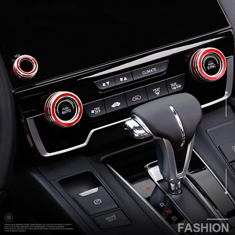 3 PCS Car Metal Air Conditioner Knob Case for Honda CR-V 2017(Red) - free shipping - PMC TechLife - Order now!