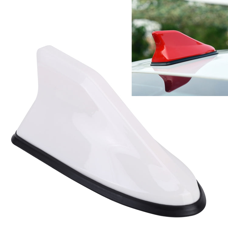 Universal Car Antenna Aerial Shark Fin Radio Signal (White) - Aerials by PMC Jewellery | Online Shopping South Africa | PMC Jewellery | Buy Now Pay Later Mobicred