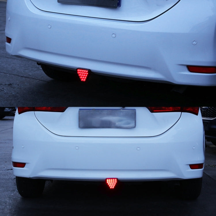 DC12V 1W Car Triangle Highlight Brake Lights Reversing Light with 20LEDs SMD-3528 (Transparent) - Brake Lights by PMC Jewellery | Online Shopping South Africa | PMC Jewellery | Buy Now Pay Later Mobicred