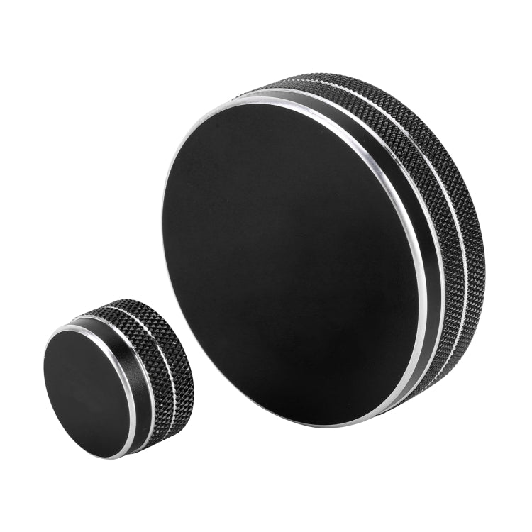 2 PCS Car Metal Central Control Knob Case for Cadillac (Black) - Decoration Rings by PMC Jewellery | Online Shopping South Africa | PMC Jewellery | Buy Now Pay Later Mobicred