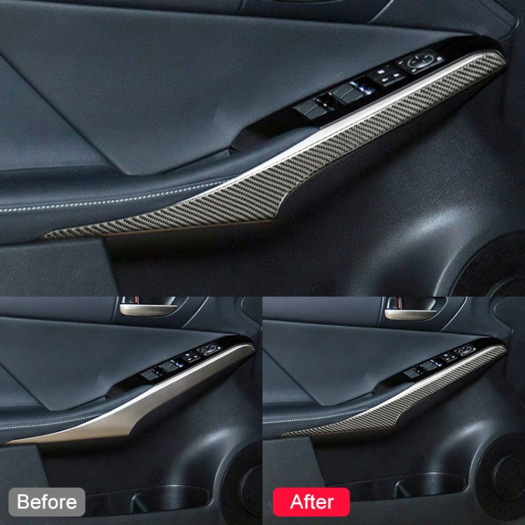 Car Carbon Fiber Door Decorative Strip for Lexus IS250 2013-, Left Drive - Car Interior Mouldings by PMC TechLife | Online Shopping South Africa | PMC TechLife | Buy Now Pay Later Mobicred