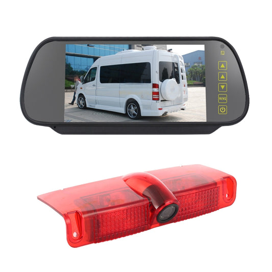 PZ478 Car Waterproof 170 Degree Brake Light View Camera + 7 inch Rearview Monitor for Chevrolet Express Van / CMC Savana Van - Rear View Cameras by PMC Jewellery | Online Shopping South Africa | PMC Jewellery | Buy Now Pay Later Mobicred