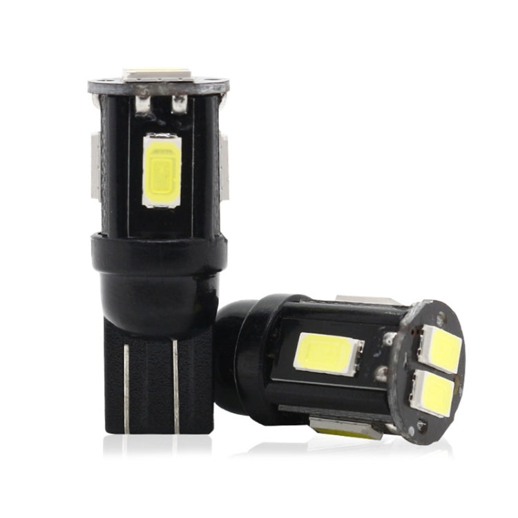 10 PCS T10 DC12V / 1.5W / 6000K / 80LM Car Decoding LED Clearance Lights with 6LEDs SMD-5630 Lamp Beads - Brake Lights by PMC TechLife | Online Shopping South Africa | PMC TechLife | Buy Now Pay Later Mobicred