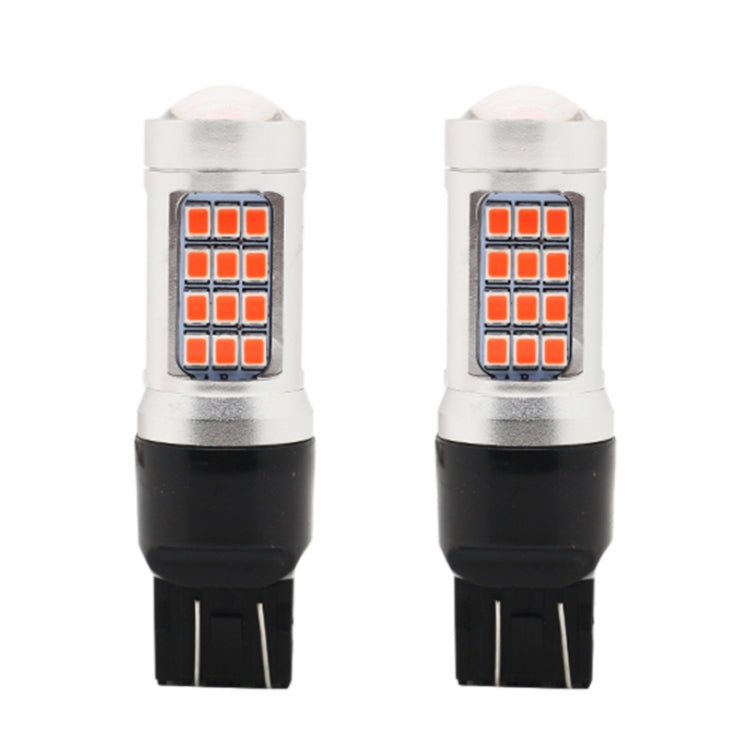 2 PCS 7443 DC12V / 2.2W Car Strobe Brake Lights with 42LEDs SMD-2835 Lamps(Red Light) - free shipping - PMC TechLife - Order now!