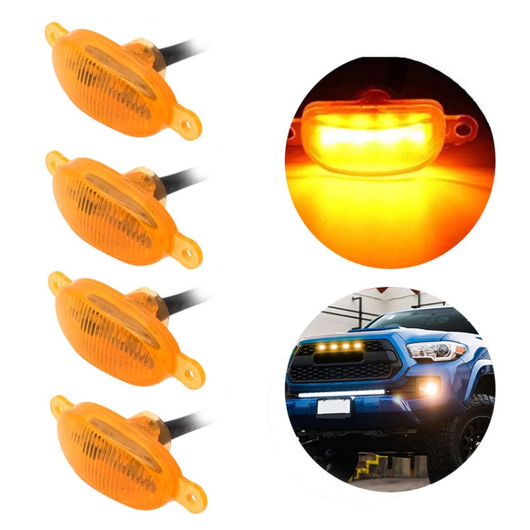 DC12V / 6W 4 in 1 Front Grille Warning Light for Ford Raptor F150 2017-2019 (Black) - Warning Lights by PMC TechLife | Online Shopping South Africa | PMC TechLife | Buy Now Pay Later Mobicred