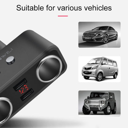 SHUNWEI SD-1925 120W 3A Car 2 in 1 Dual USB Charger 90 Degree Free Rotation Cigarette Lighter(Grey) - Cigar Socket by SHUNWEI | Online Shopping South Africa | PMC Jewellery | Buy Now Pay Later Mobicred