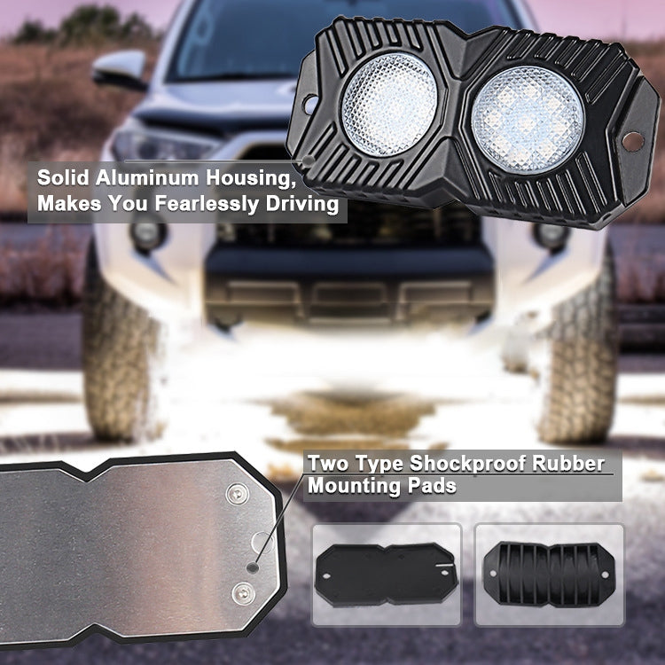 18W DC 12-24V 1.2A LED Double Row Car Bottom Light / Chassis Light / Yacht Deck Atmosphere Light (White Light) - free shipping - PMC TechLife - Order now!