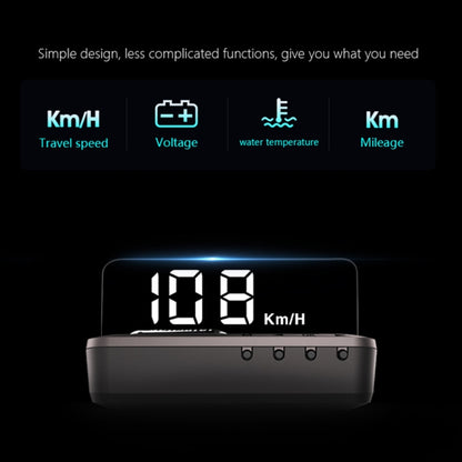 H80 Car 3.2 inch OBD HUD Head-up Display Support Engine Failure Alarm / Water Temperature Alarm Voltage Alarm - Head Up Display System by PMC Jewellery | Online Shopping South Africa | PMC Jewellery | Buy Now Pay Later Mobicred