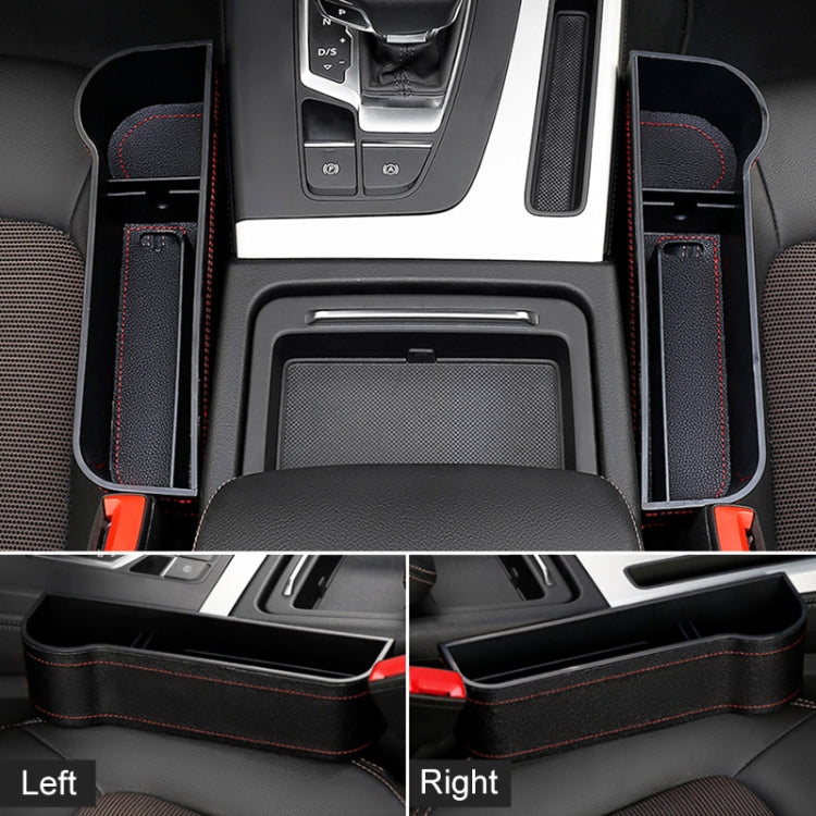2 PCS Car Multi-functional Principal And Deputy Driver Seat Console Leather Box (Black) - Stowing Tidying by PMC TechLife | Online Shopping South Africa | PMC TechLife | Buy Now Pay Later Mobicred