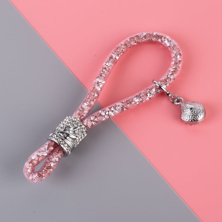 Car Diamond Metal + Plastic Keychain (Pink) - Key Rings by PMC TechLife | Online Shopping South Africa | PMC TechLife