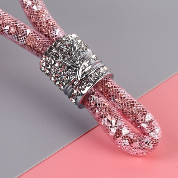 Car Diamond Metal + Plastic Keychain (Pink) - Key Rings by PMC TechLife | Online Shopping South Africa | PMC TechLife