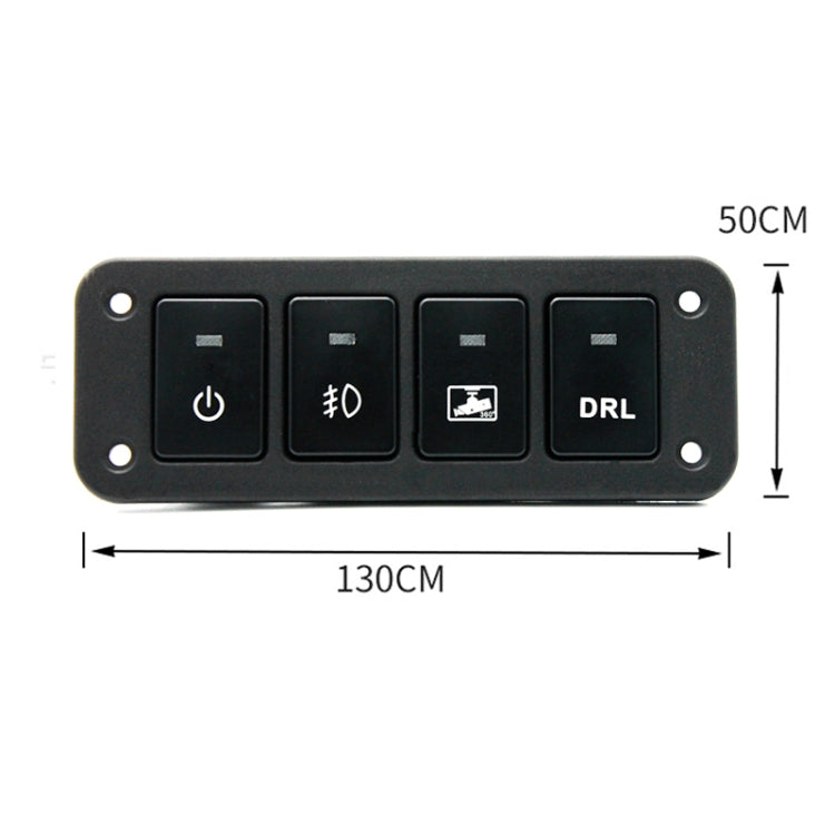 12-24V Car Modified 4-position Switch Panel for Toyota - Car Switches by PMC TechLife | Online Shopping South Africa | PMC TechLife | Buy Now Pay Later Mobicred