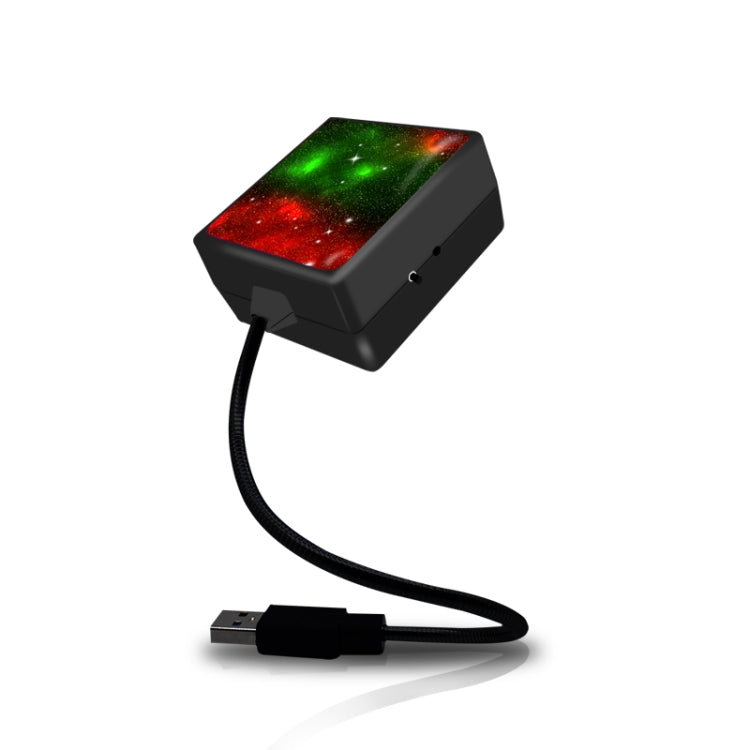 C208 5V 0.1W IPX4 USB Car Rotating Star Lights Red Green Starry Sky Atmosphere Lamp - Atmosphere lights by PMC Jewellery | Online Shopping South Africa | PMC Jewellery | Buy Now Pay Later Mobicred