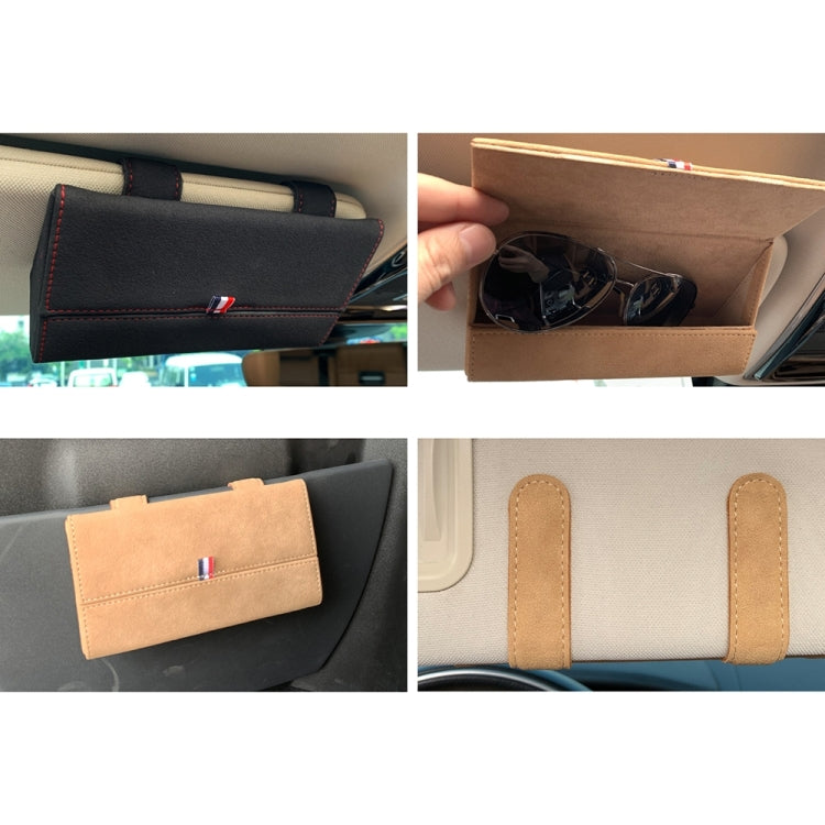 530 Car Glasses Storage Bag Glasses Box (Black) - Sunglasses & Glasses Clips by PMC Jewellery | Online Shopping South Africa | PMC Jewellery | Buy Now Pay Later Mobicred