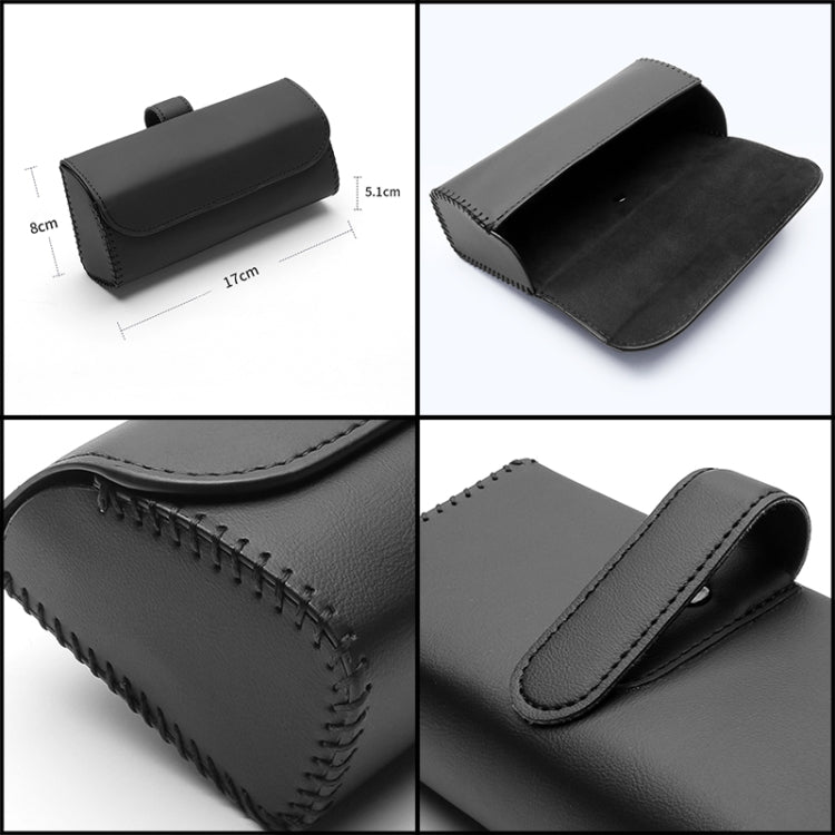 533 Car Glasses Storage Bag Glasses Box (Grey) - Sunglasses & Glasses Clips by PMC Jewellery | Online Shopping South Africa | PMC Jewellery | Buy Now Pay Later Mobicred