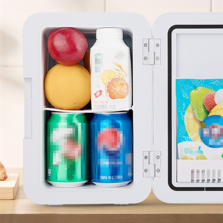 8L 37-48W Car / Home Mini Refrigerator(White) - Refrigerators by PMC TechLife | Online Shopping South Africa | PMC TechLife