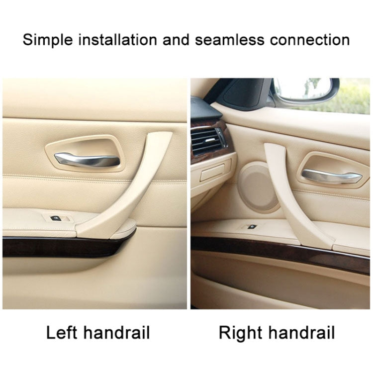 Car Right Side Inner Armrest Door Handle Assembly for BMW E90 2005-2012, Left and Right Drive Universal (Beige) - Door Handles by PMC Jewellery | Online Shopping South Africa | PMC Jewellery | Buy Now Pay Later Mobicred