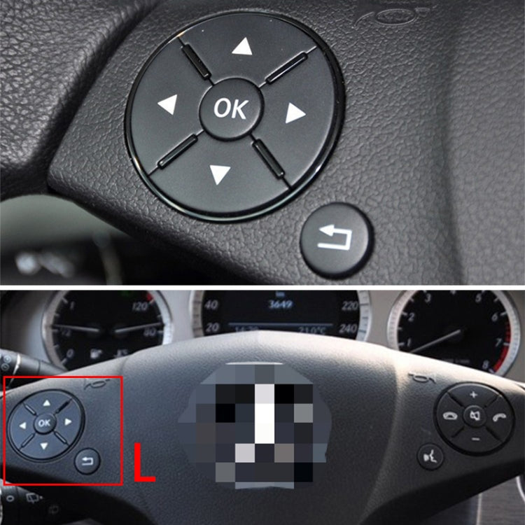 Car Multi-functional Steering Wheel Left Switch Button for Mercedes-Benz W204 / W212 / X204 2008-2015, Left and Right Drive Universal (Brown) - Steering Wheel Accessories by PMC TechLife | Online Shopping South Africa | PMC TechLife | Buy Now Pay Later Mobicred