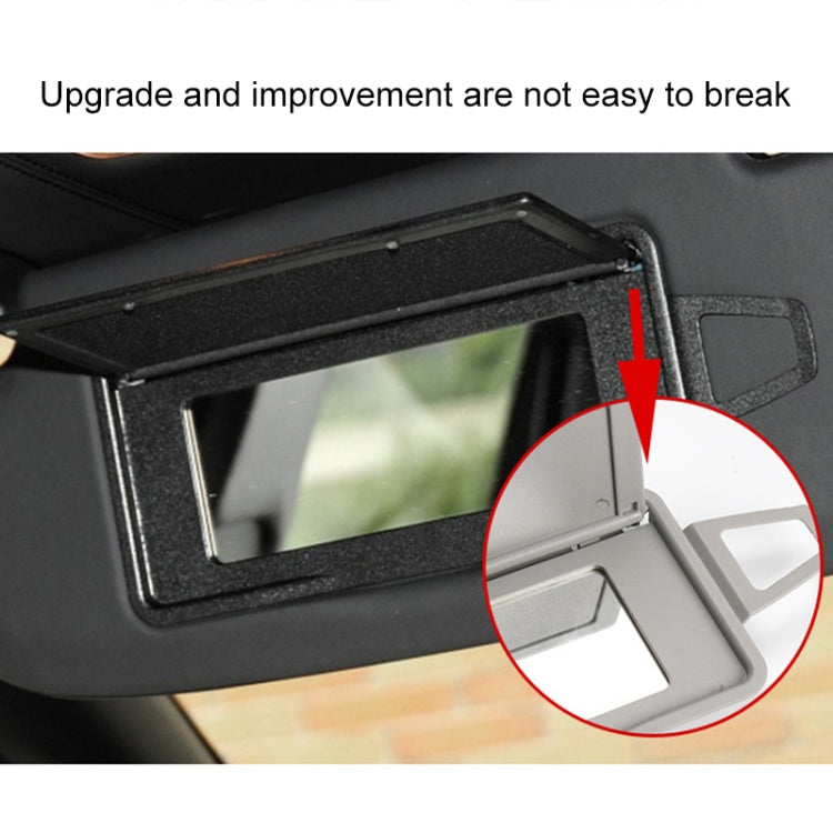 Car Front Row Left Sun Visor Makeup Mirror for Mercedes-Benz S Class W220 1998-2005, Left and Right Drive Universal (Black) - Interior Mirrors by PMC TechLife | Online Shopping South Africa | PMC TechLife | Buy Now Pay Later Mobicred