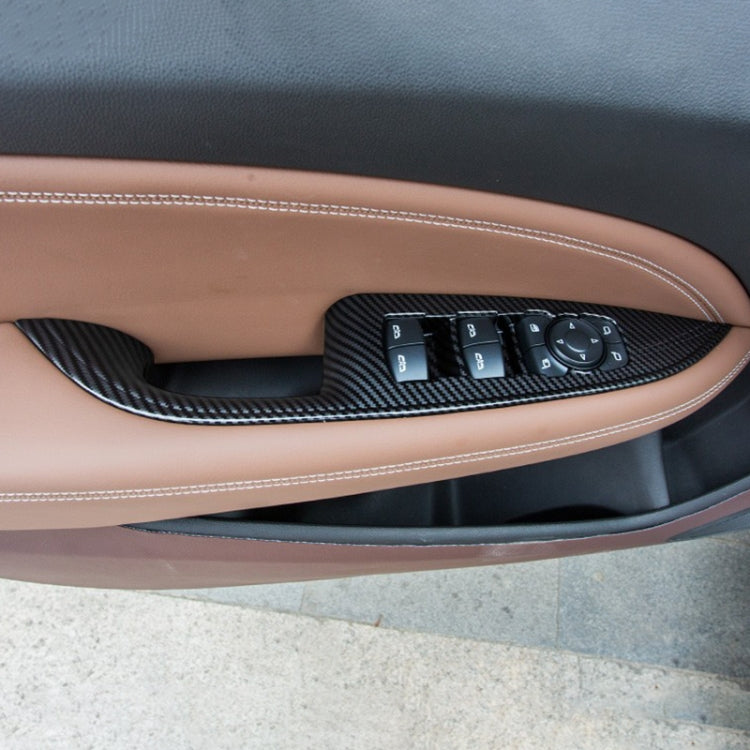 4 in 1 Car Carbon Fiber Window Lift Panel Decorative Sticker for Buick Regal 2017-2021 - Car Interior Mouldings by PMC TechLife | Online Shopping South Africa | PMC TechLife | Buy Now Pay Later Mobicred