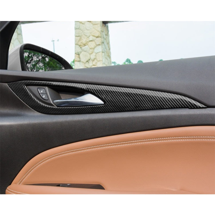 4 in 1 Car Carbon Fiber Inner Door Frame Decorative Sticker for Buick Regal 2017-2021 - Car Interior Mouldings by PMC TechLife | Online Shopping South Africa | PMC TechLife | Buy Now Pay Later Mobicred