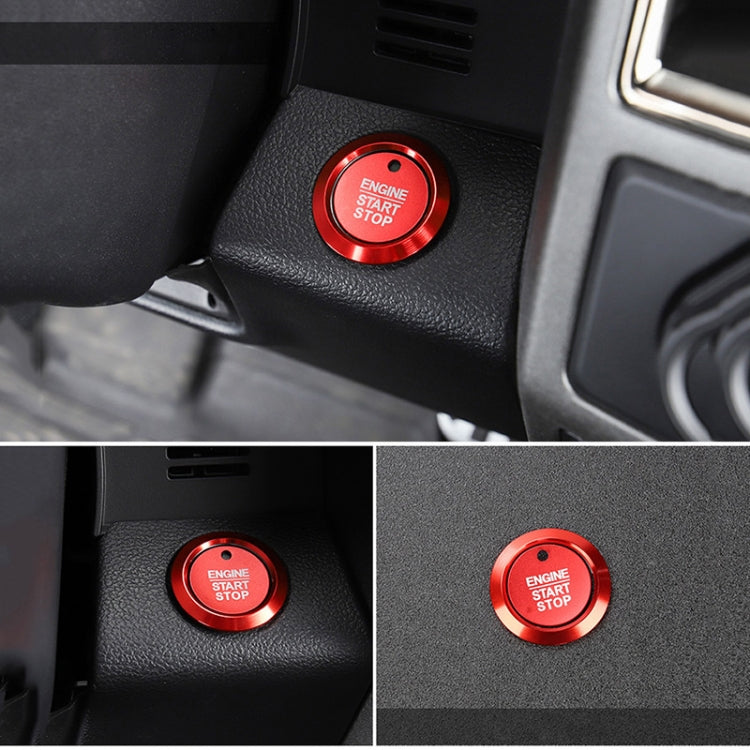 Car Engine Start Key Push Button Ring Trim Sticker Decoration for Ford F150 (Red) - free shipping - PMC TechLife - Order now!