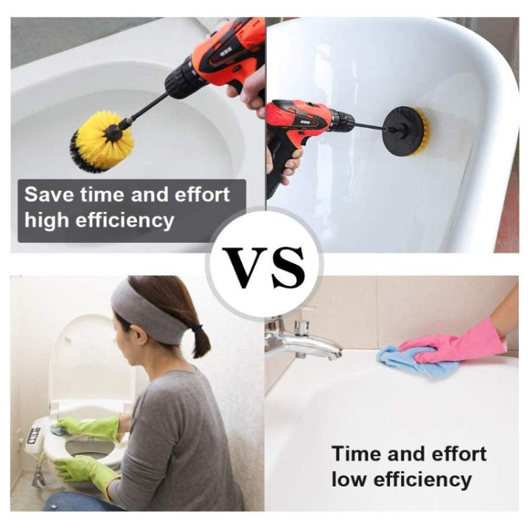 23 in 1 Floor Wall Window Glass Cleaning Descaling Electric Drill Brush Head Set - Sponges, Cloths & Brushes by PMC TechLife | Online Shopping South Africa | PMC TechLife | Buy Now Pay Later Mobicred