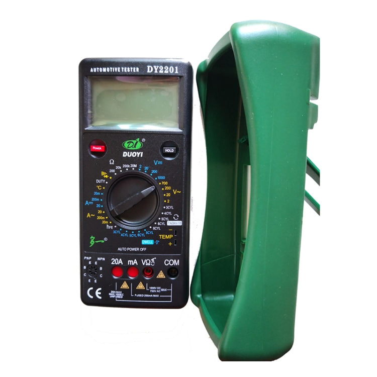 DUOYI DY2201 Car High-precision Digital Automobile Multi-function Maintenance Automatic Universal Meter - free shipping - PMC TechLife - Order now!