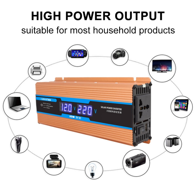 Carmaer Modified Sine Wave 48V to 220V 1600W Car Multi-function Double Digital Display Inverter Household Power Converter - Modified Square Wave by PMC TechLife | Online Shopping South Africa | PMC TechLife | Buy Now Pay Later Mobicred
