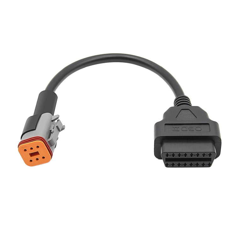 6Pin Motorcycles OBD2 Conversion Cable OBDII Diagnostic Adapter Cable for Harley Davidson - Cables & Connectors by PMC TechLife | Online Shopping South Africa | PMC TechLife | Buy Now Pay Later Mobicred