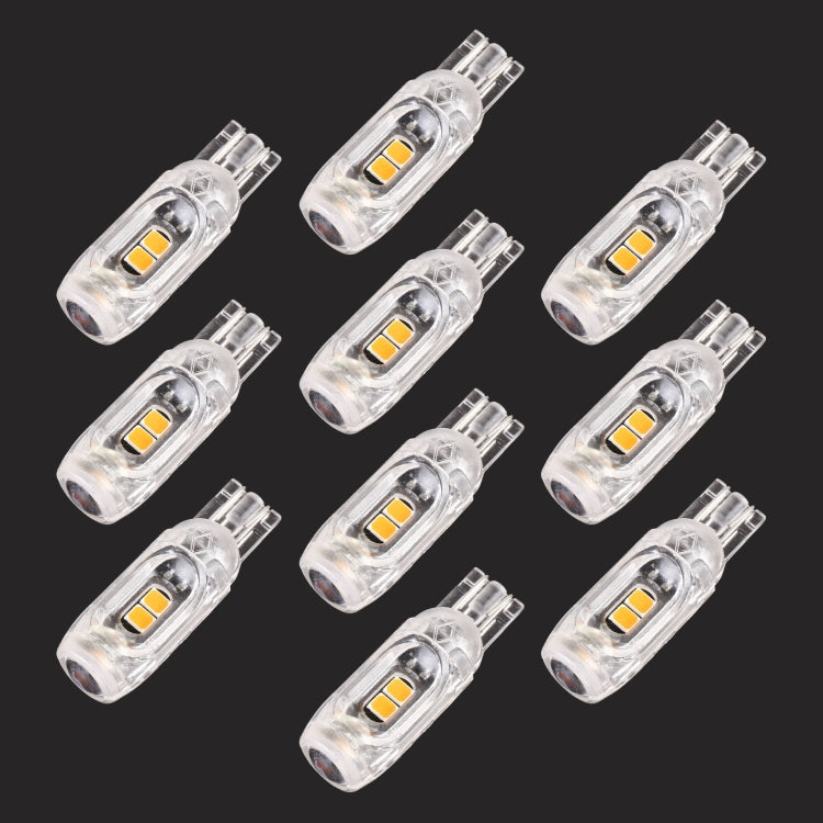 10 PCS T10 DC12V / 1W Car Clearance Light 5LEDs SMD-3030 Lamp Beads (Yellow Light) - Clearance Lights by PMC TechLife | Online Shopping South Africa | PMC TechLife | Buy Now Pay Later Mobicred