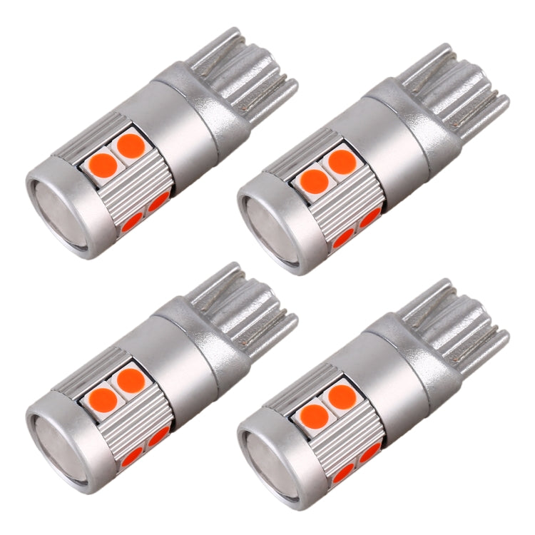4 PCS T10 DC12V / 2W Car Clearance Light 9LEDs SMD-3030 Lamp Beads (Red Light) - Clearance Lights by PMC TechLife | Online Shopping South Africa | PMC TechLife | Buy Now Pay Later Mobicred