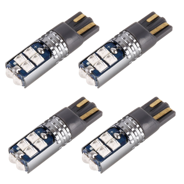 4 PCS T10 DC12V / 2W Car Clearance Light 10LEDs SMD-3030 Lamp Beads (Blue Light) - Clearance Lights by PMC TechLife | Online Shopping South Africa | PMC TechLife | Buy Now Pay Later Mobicred