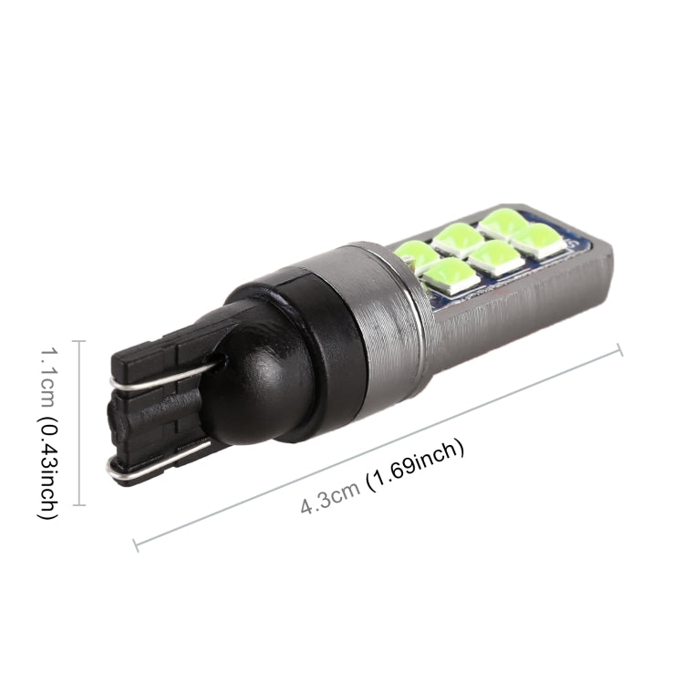 4 PCS T10 DC12V / 4W Car Clearance Light 12LEDs SMD-3030 Lamp Beads (Ice Blue Light) - Clearance Lights by PMC TechLife | Online Shopping South Africa | PMC TechLife | Buy Now Pay Later Mobicred