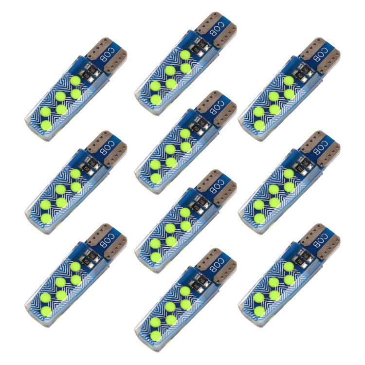 10 PCS T10 DC12V / 1.2W Car Clearance Light 12LEDs COB Lamp Beads (Green Light) - Clearance Lights by PMC TechLife | Online Shopping South Africa | PMC TechLife | Buy Now Pay Later Mobicred