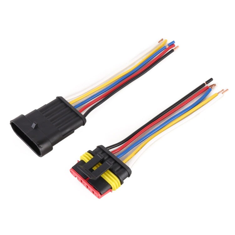 Car 5Pin Waterproof Lamp Holder - Wires by PMC TechLife | Online Shopping South Africa | PMC TechLife | Buy Now Pay Later Mobicred