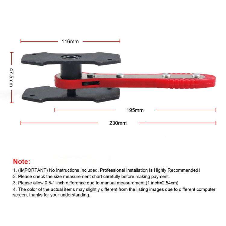 Car Ratchet Brake Piston Spreader Caliper Pad (Red) - Others by PMC TechLife | Online Shopping South Africa | PMC TechLife | Buy Now Pay Later Mobicred
