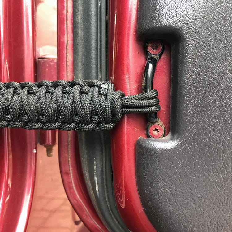 Pair Car Door Limit Braided Rope Strap for Jeep Wrangler (Red) - Other Tools by PMC TechLife | Online Shopping South Africa | PMC TechLife | Buy Now Pay Later Mobicred