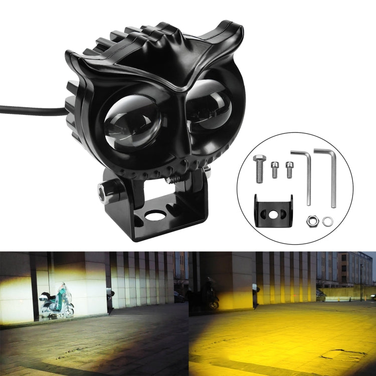 CS-1584A1 External Waterproof Double Lamp Bead LED Headlight Owl Bracket Type - LED Headlamps by PMC TechLife | Online Shopping South Africa | PMC TechLife | Buy Now Pay Later Mobicred