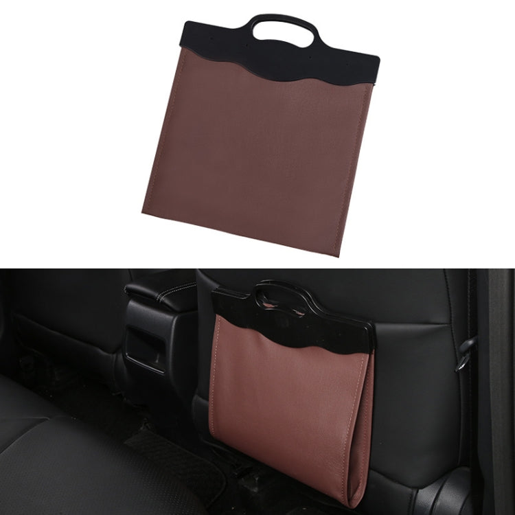 Car Multi-functional Hanging Front Trash Can with LED Light, 32 x 28cm (Coffee) - Stowing Tidying by PMC TechLife | Online Shopping South Africa | PMC TechLife | Buy Now Pay Later Mobicred