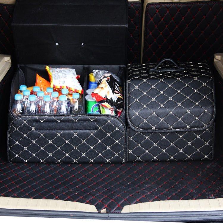 Car Trunk Foldable Storage Box, Rhombic Grid Small Size: 33 x 32 x 30cm (Black) - Stowing Tidying by PMC Jewellery | Online Shopping South Africa | PMC Jewellery | Buy Now Pay Later Mobicred