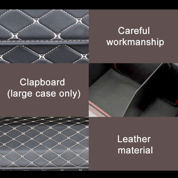Car Trunk Foldable Storage Box, Rhombic Grid Large Size: 54 x 32 x 30cm (Wine Red) - free shipping - PMC TechLife - Order now!
