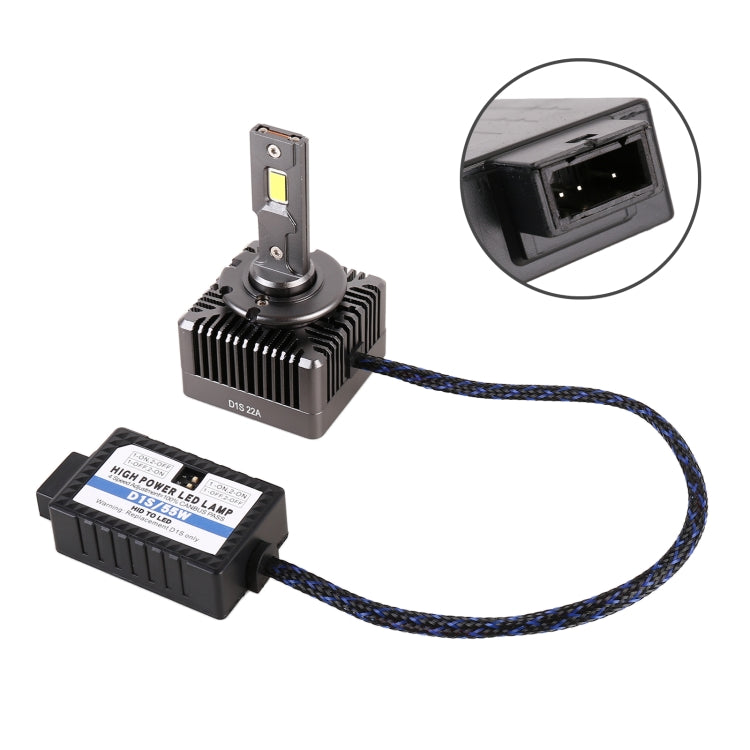 1 Pair D Series D1S Car HID Ballast to LED Headlight DC12V / 35W / 6000K / 5000LM - LED Headlamps by PMC TechLife | Online Shopping South Africa | PMC TechLife | Buy Now Pay Later Mobicred
