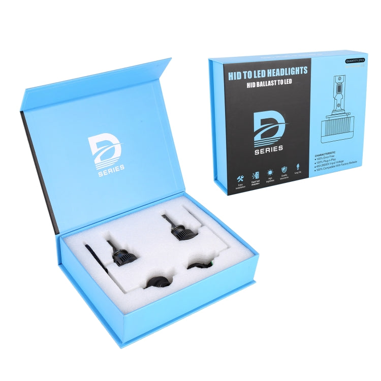 1 Pair D Series D4S Car HID Ballast to LED Headlight DC12V / 35W / 6000K / 5000LM - LED Headlamps by PMC TechLife | Online Shopping South Africa | PMC TechLife | Buy Now Pay Later Mobicred