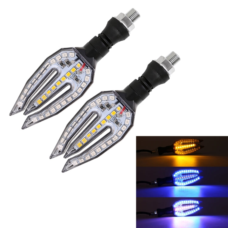 Motorcycle Turn Signal Light DC12V 1W 33LEDs SMD-3528 Lamp Beads (Blue Light) - Signal Lights by PMC TechLife | Online Shopping South Africa | PMC TechLife | Buy Now Pay Later Mobicred
