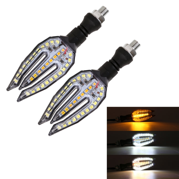 Motorcycle Turn Signal Light DC12V 1W 33LEDs SMD-3528 Lamp Beads (White Light) - Signal Lights by PMC TechLife | Online Shopping South Africa | PMC TechLife | Buy Now Pay Later Mobicred