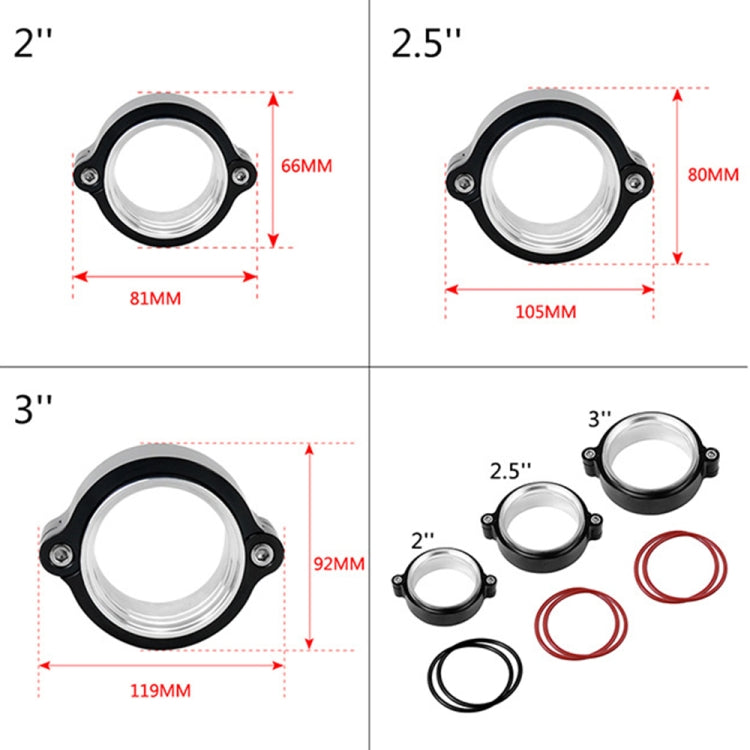 3.0 inch Car Exhaust V-band Clamp with Flange - Booster Cable & Clip by PMC TechLife | Online Shopping South Africa | PMC TechLife | Buy Now Pay Later Mobicred