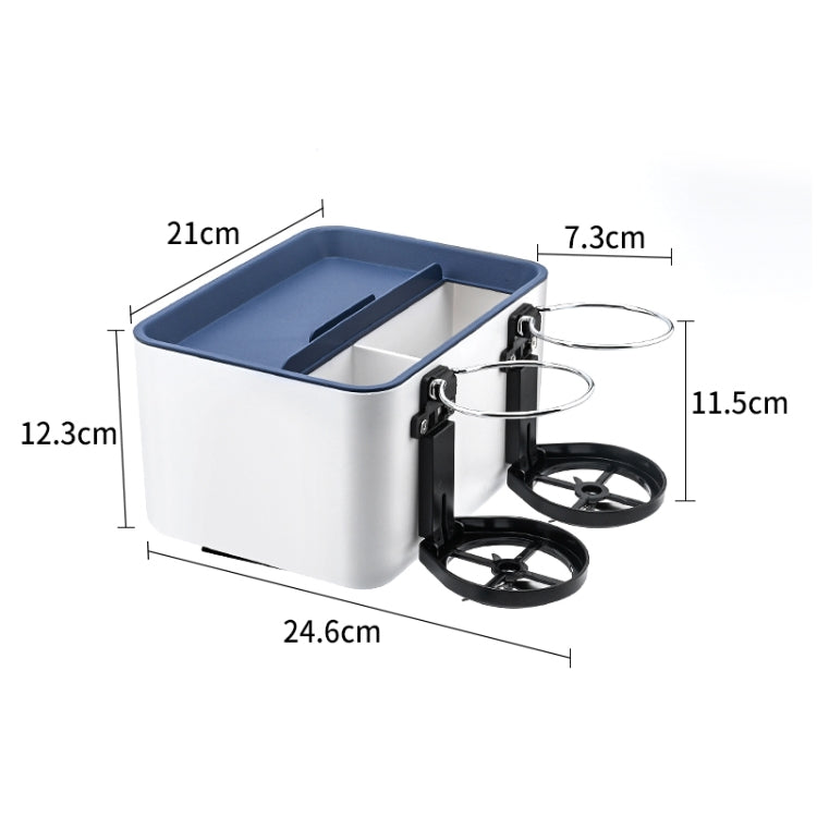 Car Multifunctional Storage Box Water Cup Holder (Grey) - free shipping - PMc TechLife - Order now!
