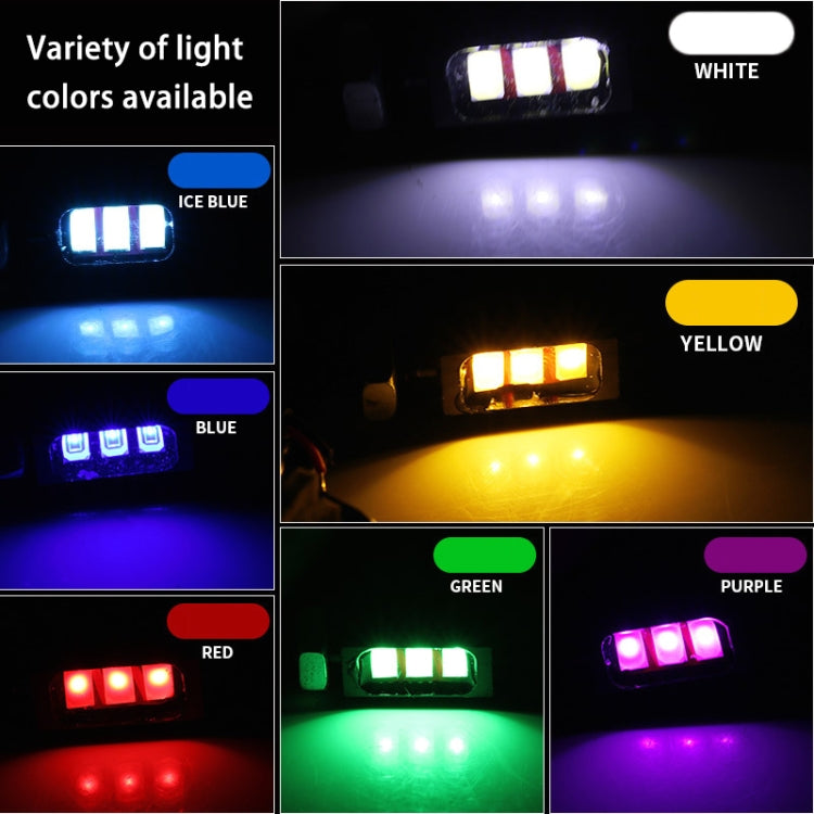 1 Pair DC12V 0.4W 3LEDs SMD-5630 Car / Motorcycle License Plate Light, Cable Length: 27cm - License Plate Lights by PMC TechLife | Online Shopping South Africa | PMC TechLife | Buy Now Pay Later Mobicred